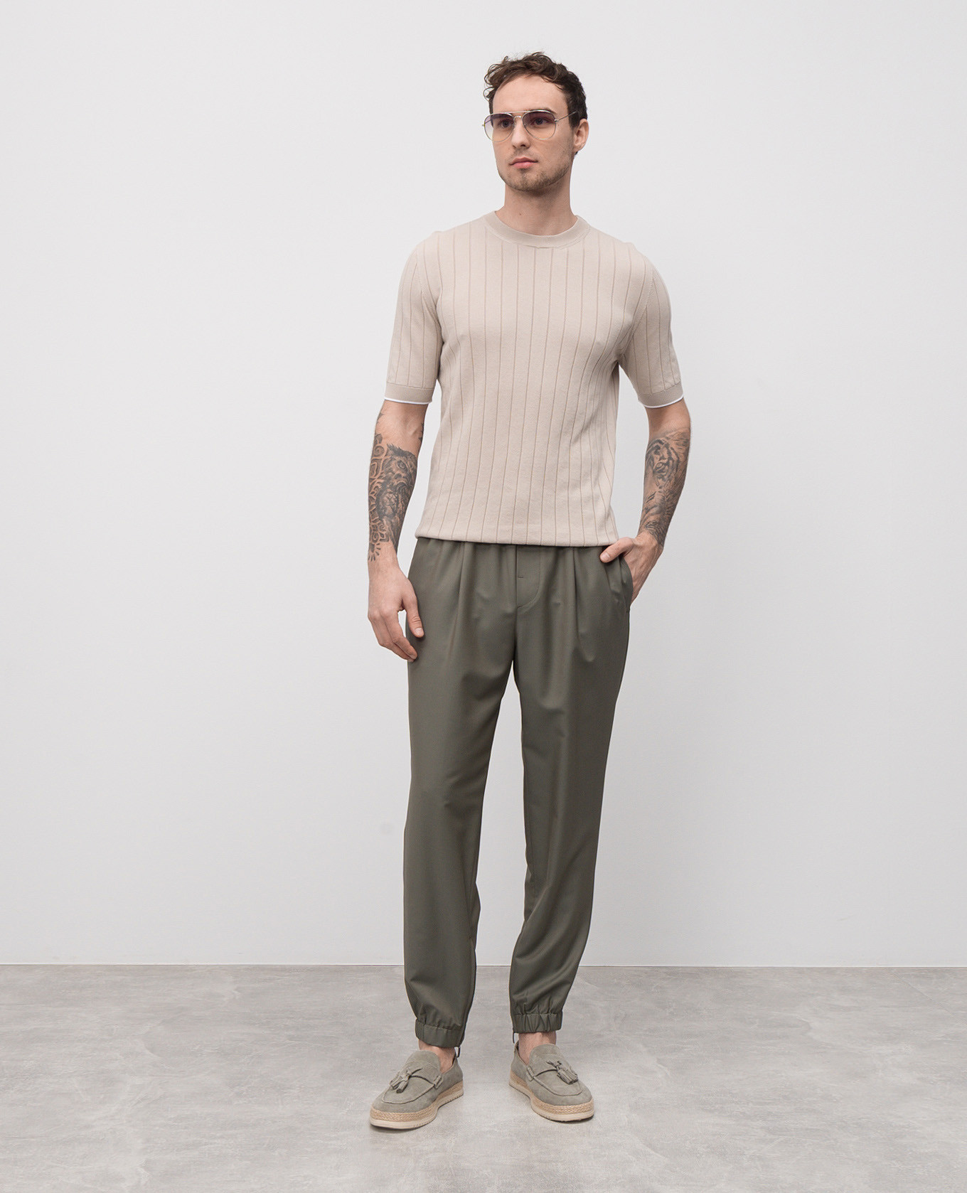

Green wool joggers Peserico