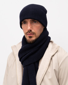 Cashmere&Whiskey Blue cashmere hat AU1891305341MI