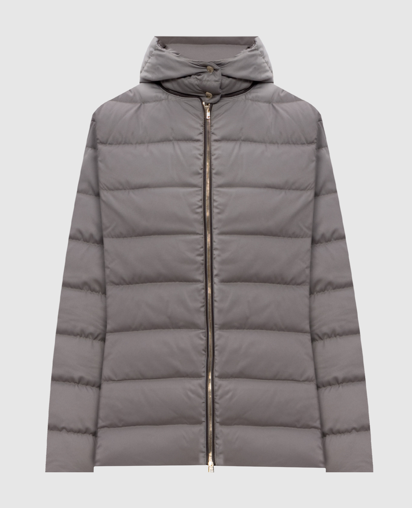 

Grey down quilted jacket Herno