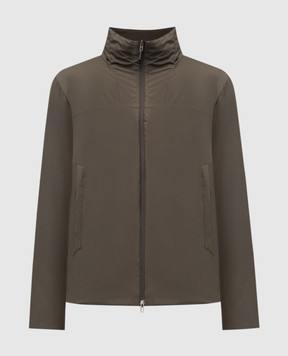 Sease Khaki jacket with logo print JJ053TN421