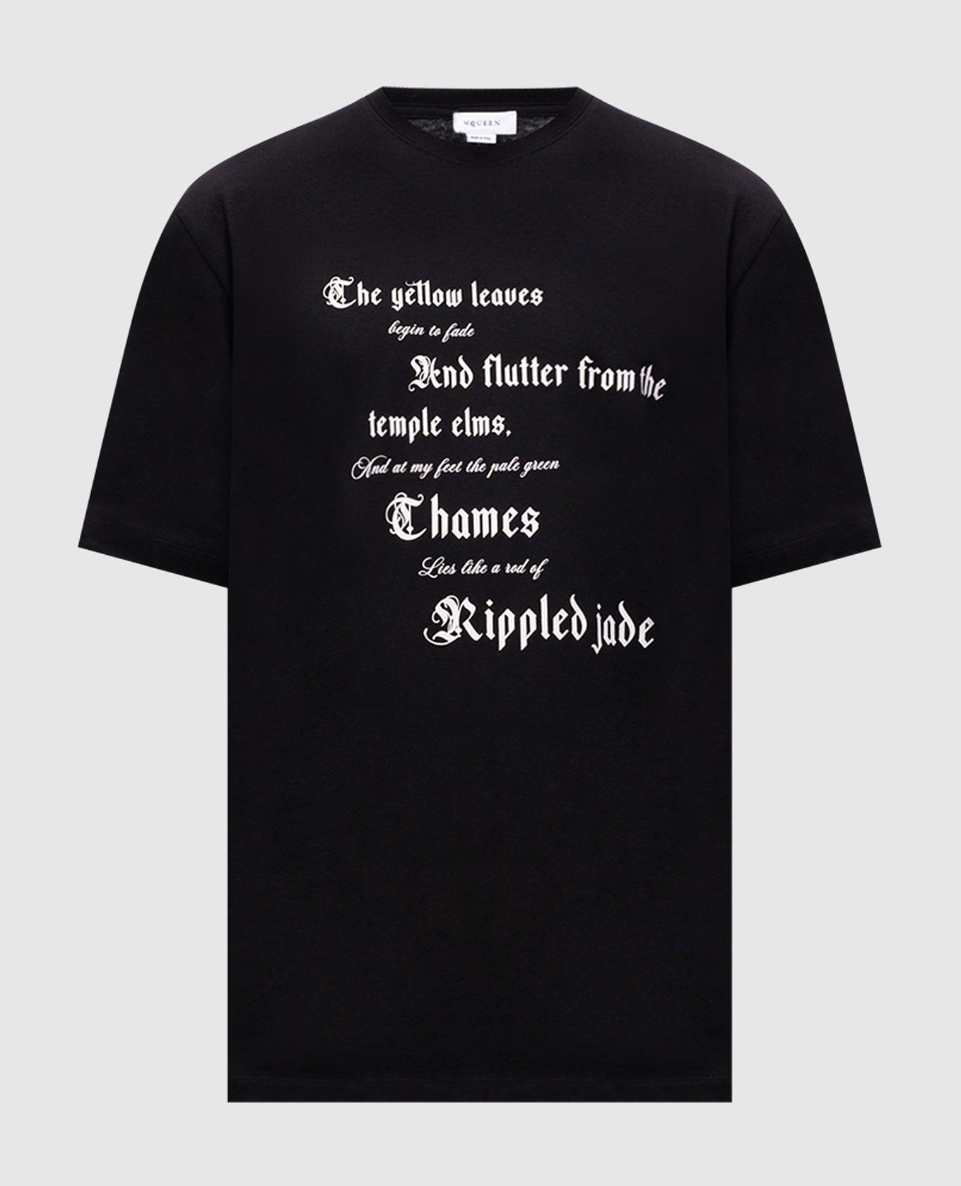 

Black T-shirt with print Alexander McQueen