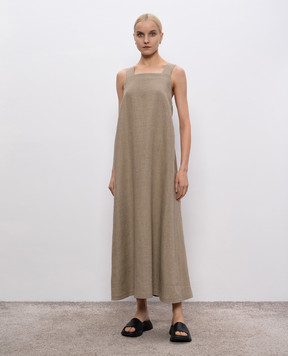 Intoca Beige linen dress 251LIVASDRL1002