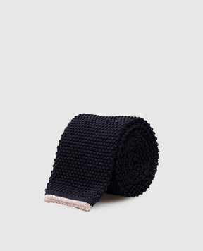 Brunello Cucinelli Blue silk tie MI8700018P