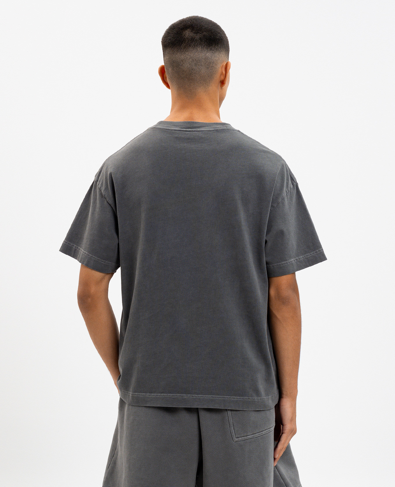 

Grey T-shirt with Spray logo print Palm Angels