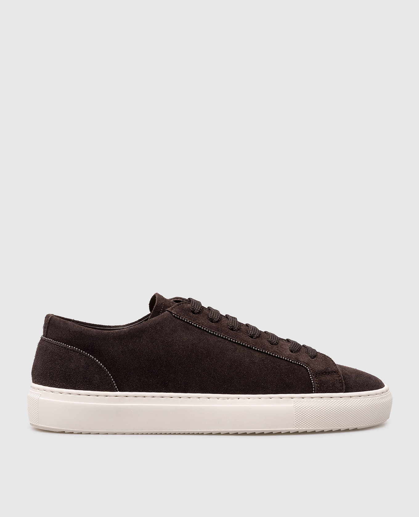 

Brown suede sneakers with monil chain Doucal's, Коричневый