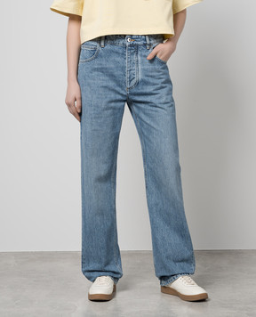 Bottega Veneta Blue jeans with logo patch 710772V42W0