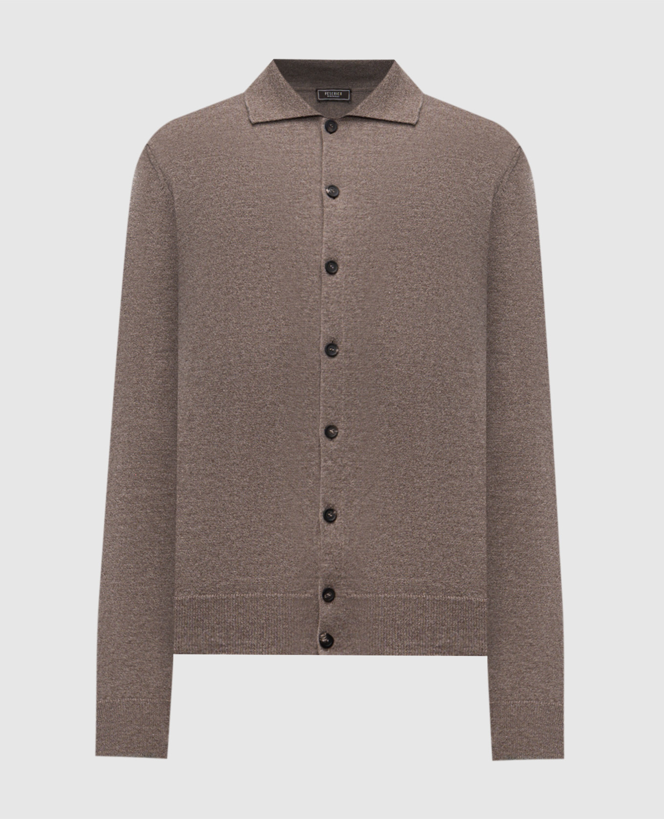 

Brown wool and cashmere cardigan Peserico