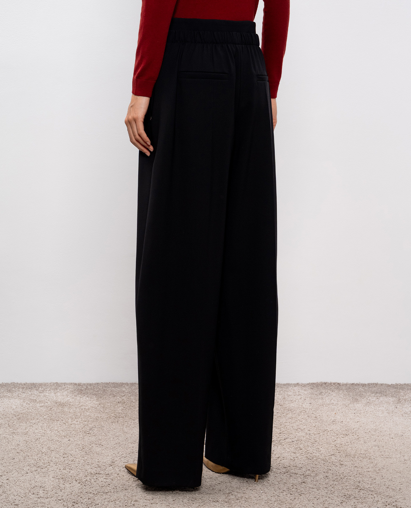 

Black QUITO wool pants Max Mara Sportmax