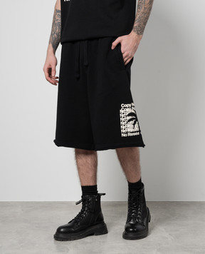 Dolce&Gabbana Black shorts with logo GVUZATG7K1S