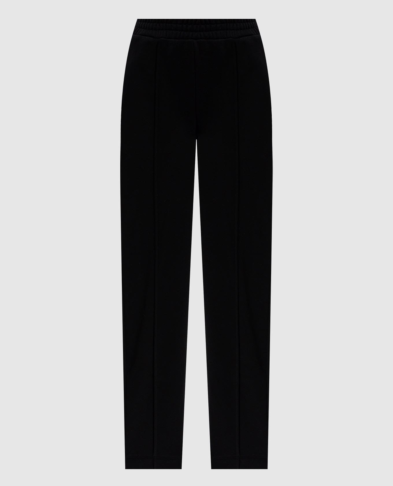 Black sweatpants with metallic logo twinset