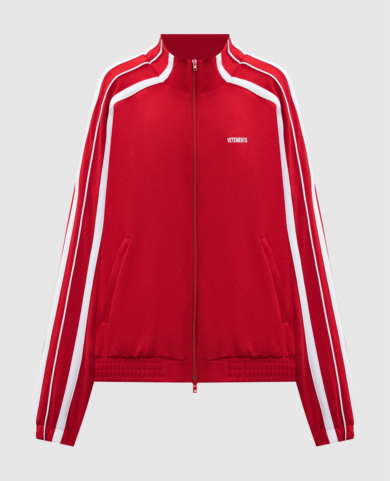 

Red sports jacket with logo Vetements