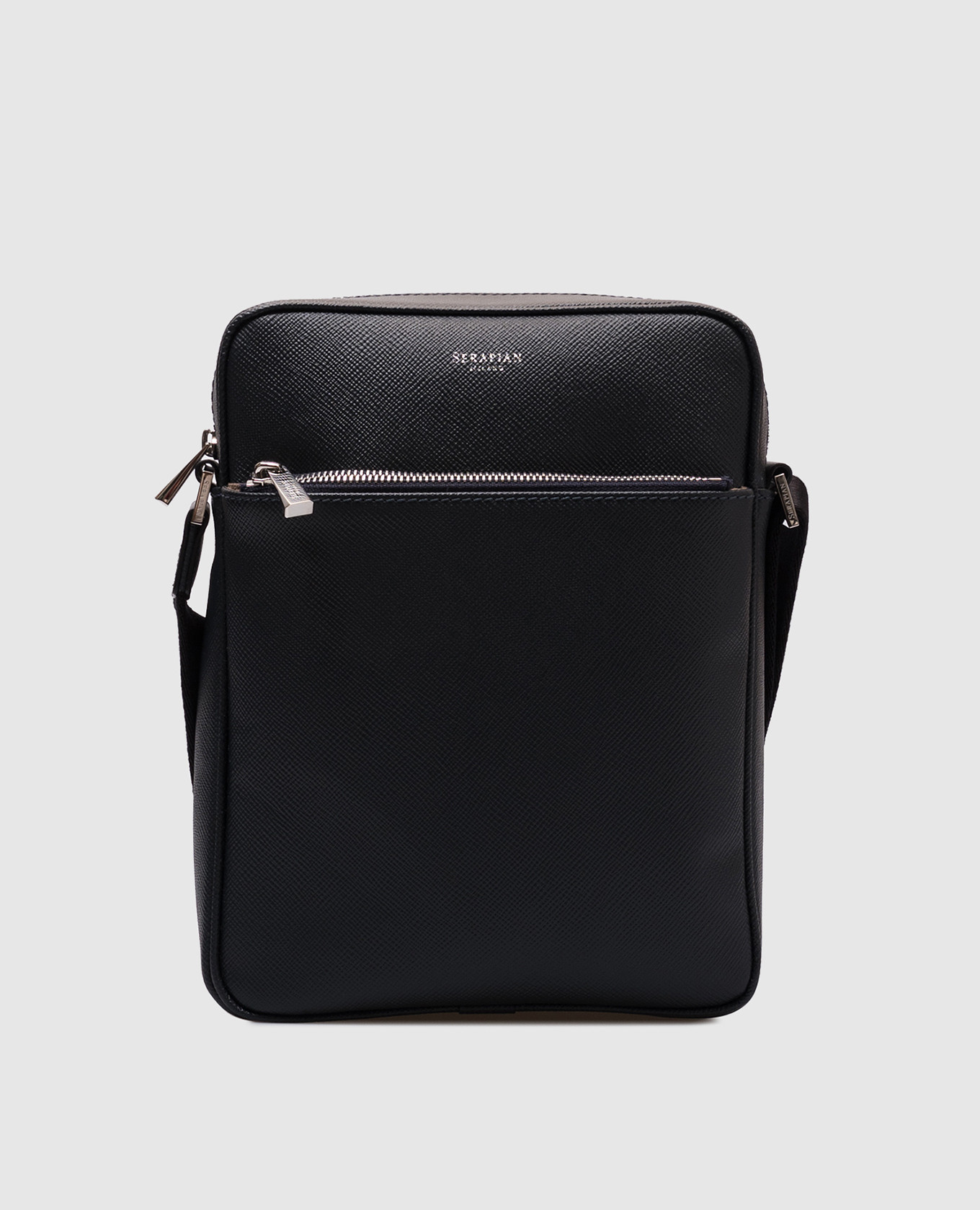

Blue leather bag NORTH SOUTH Serapian