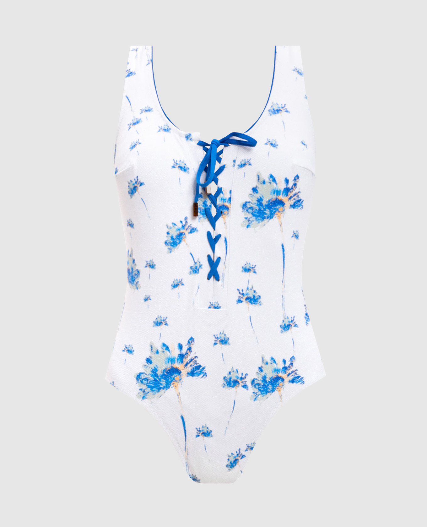Herbier white swimsuit in floral print vilebrequin