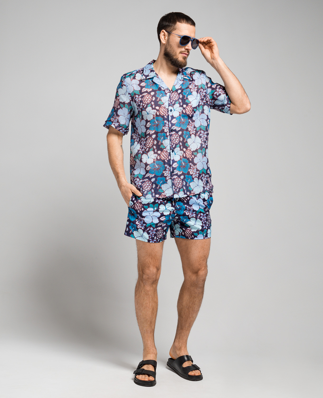 

Tropical Turtles Blue Swim Shorts Vilebrequin