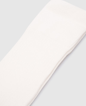 CDLP Set of white socks with logo MSO006112226