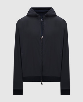 Cashmere&Whiskey Blue double-sided jacket with wool and cashmere GM0031340476