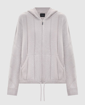 Simonetta Ravizza Grey Calla cashmere sports jacket F05KN11T100
