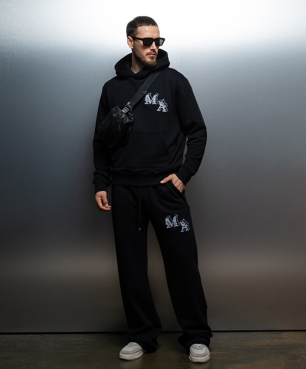 AMIRI Black ANGEL hoodie with applique AMJYHD1018 buy with Portugal delivery at Symbol