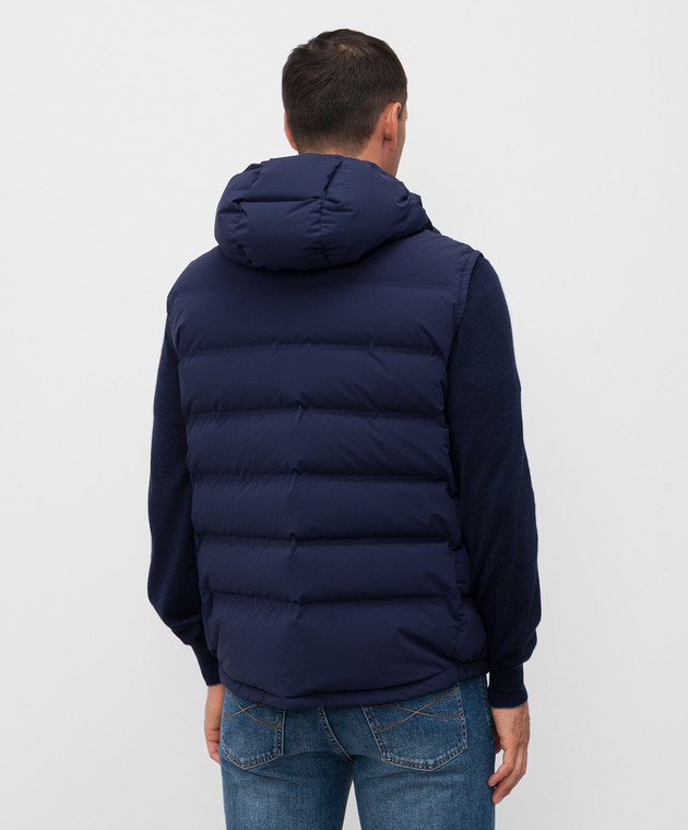 Brunello Cucinelli - Blue down vest MM4911995 - shop with
