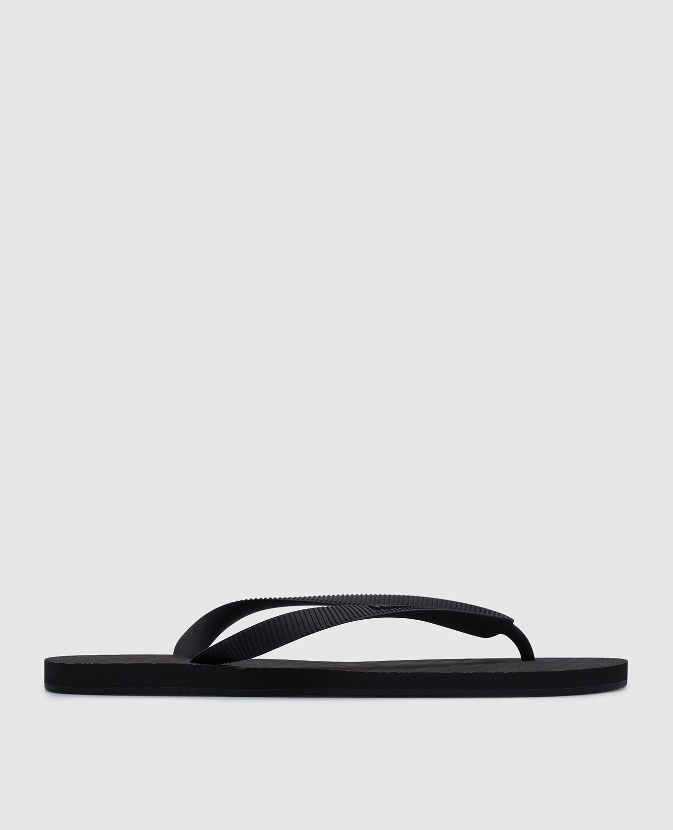 

Black flip-flops with textured logo Vetements