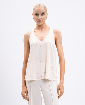 Twinset Beige top with lurex 252TP2034