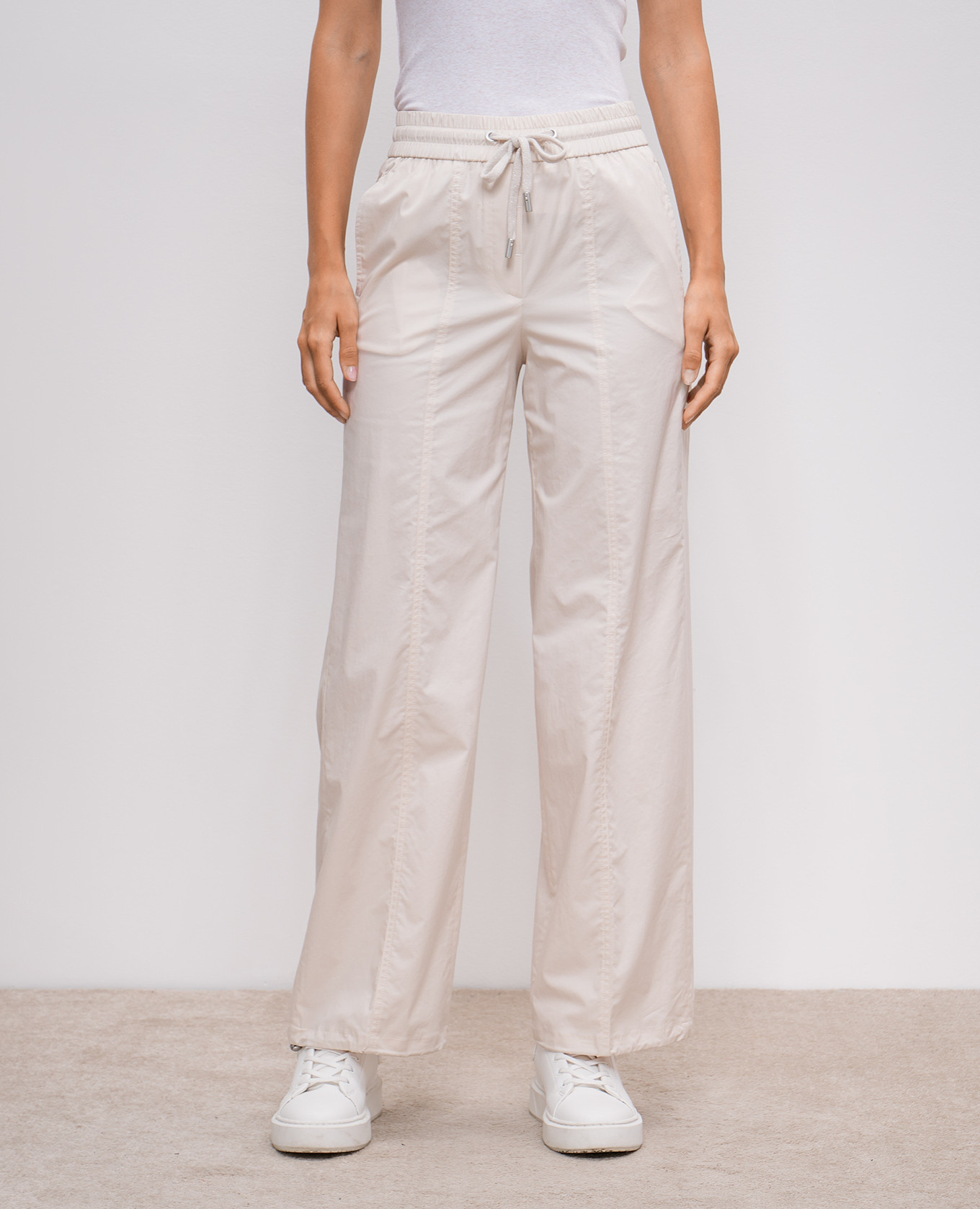 Beige pants with a logo Peserico 3