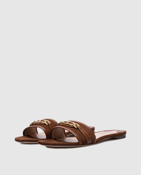 Tom Ford Brown suede WITNEY flip-flops W3523LCL068G