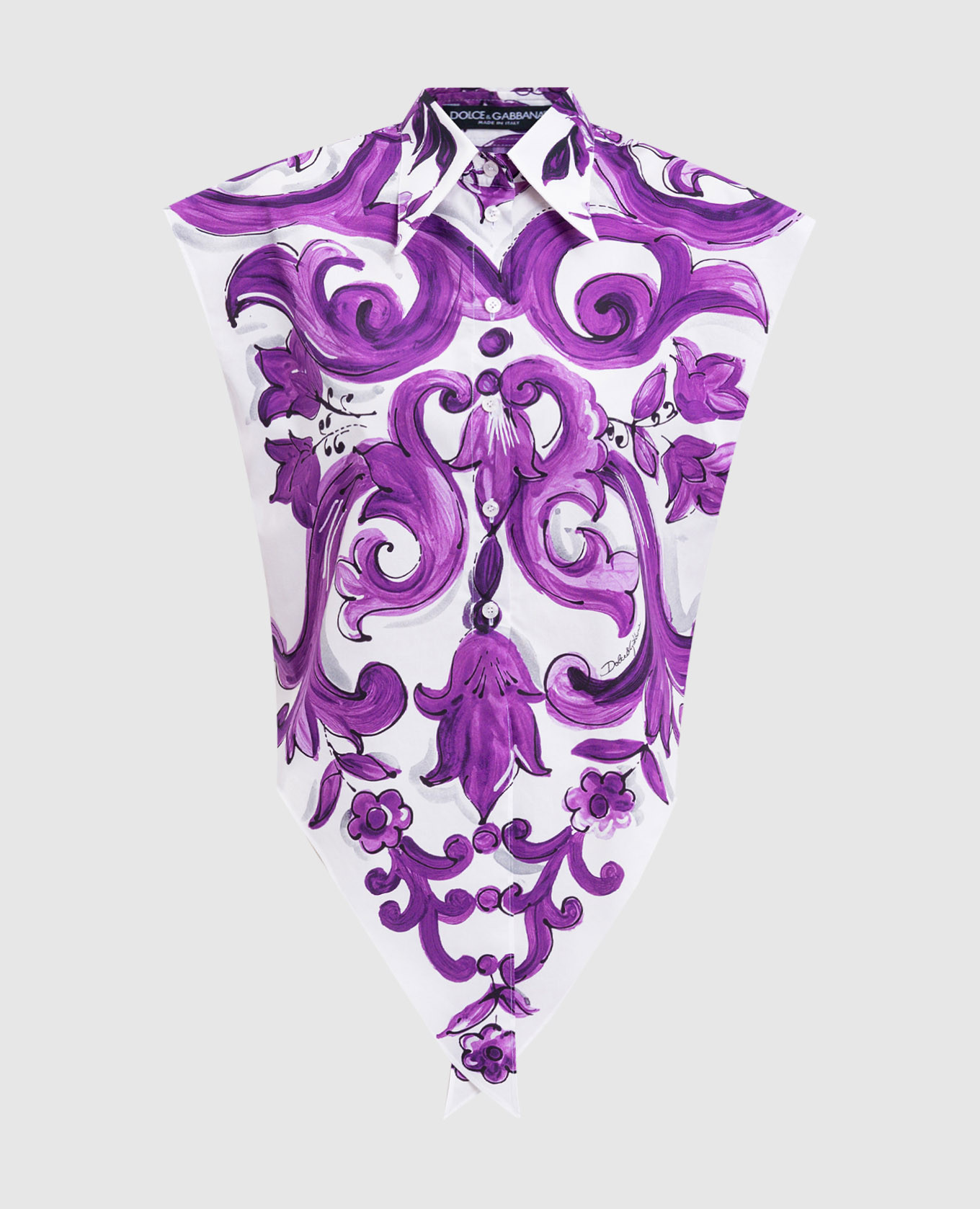

White shirt with Majolica print Dolce&Gabbana