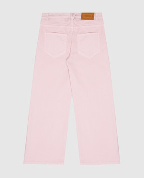 Versace Baby pink jeans with logo patch 10152391A11425