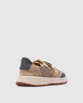 BUTTERO Beige Futura X combination sneakers B10880VARB