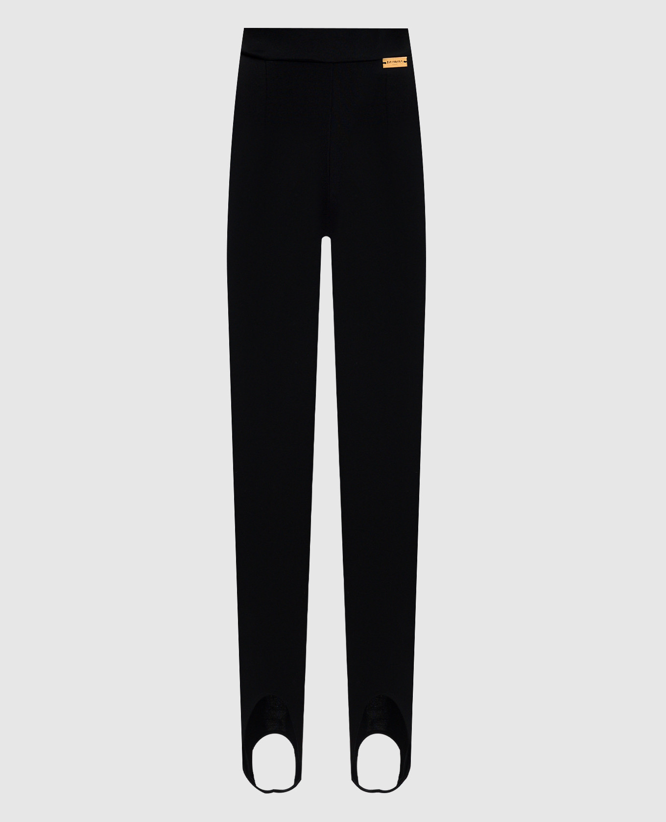 Black leggings with straps Balmain