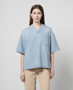 Bottega Veneta Blue denim T-shirt 774676V3N60
