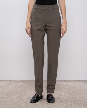 Brunello Cucinelli Brown wool pants MPW07P8584
