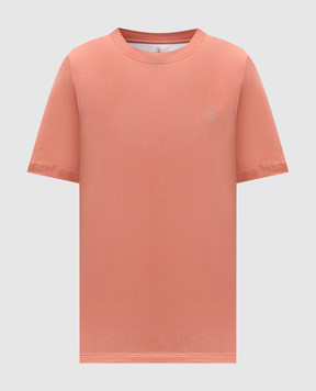 Brunello Cucinelli Pink T-shirt with logo emblem M0B138440