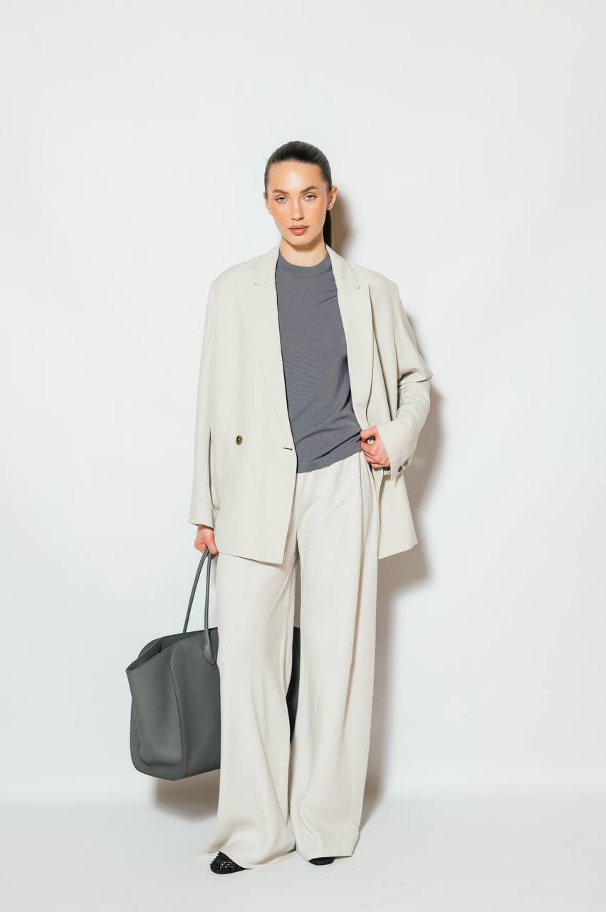 

Iwona gray wool T-shirt The Row, Grey