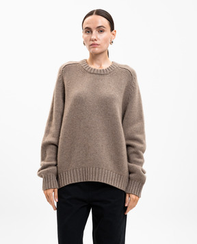 Khaite Mae brown cashmere sweater 9085600
