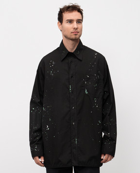 Maison Margiela MM6 Black printed shirt SH2DT0022M35458
