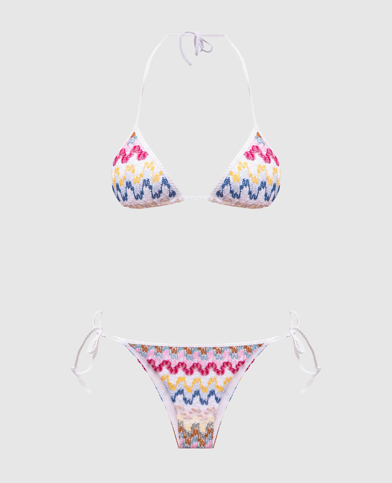 

White swimsuit with embroidery Missoni