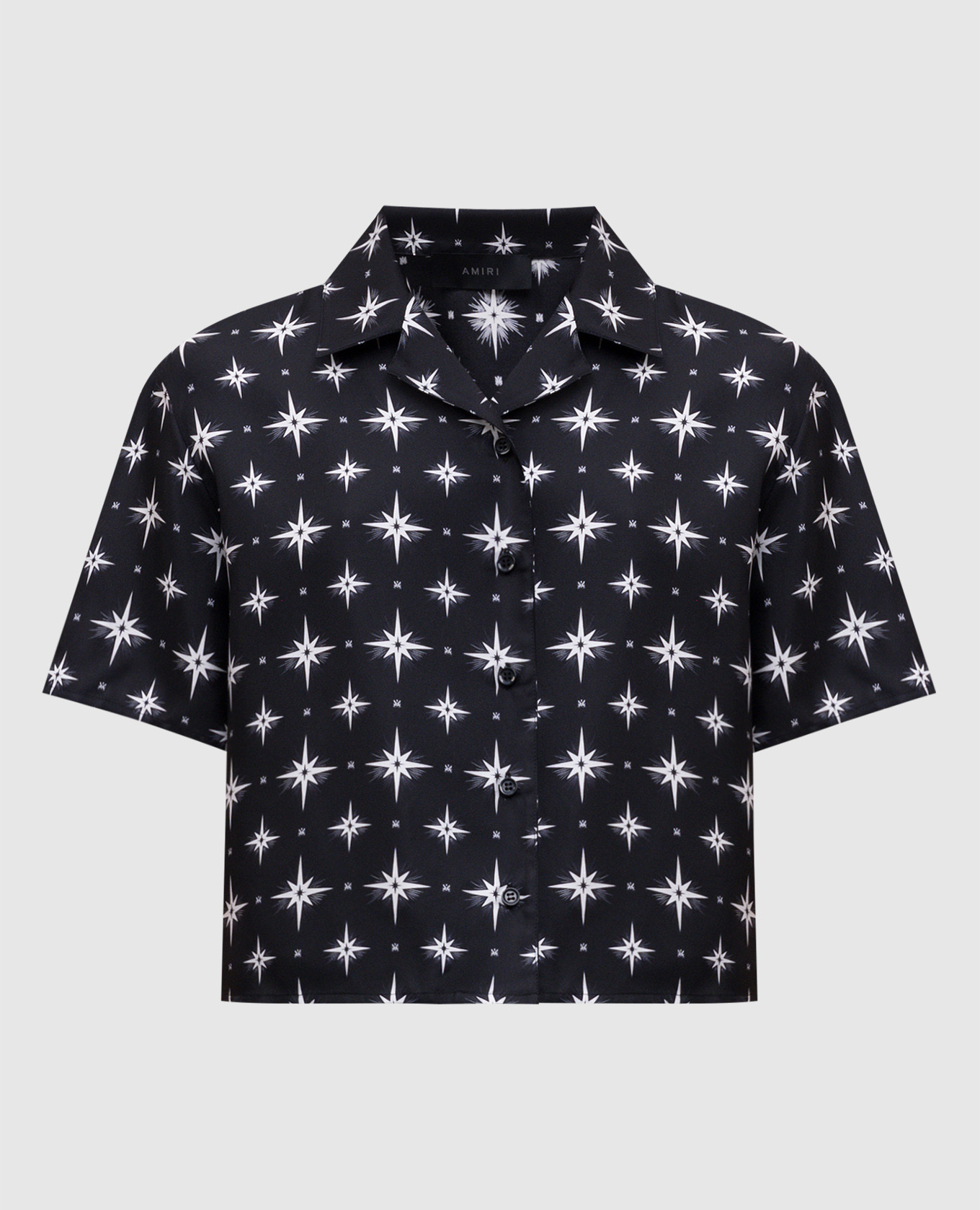 

Black silk blouse with contrasting print AMIRI