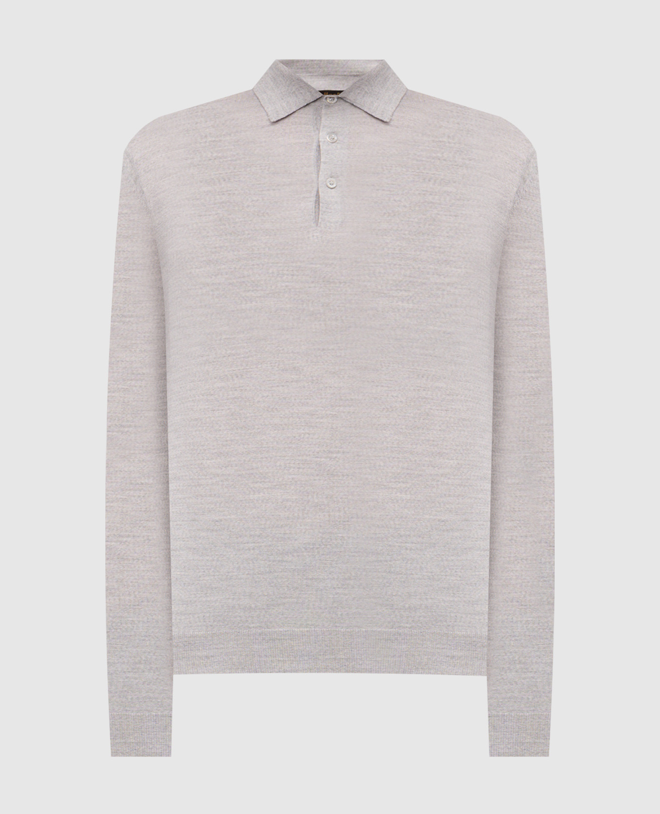 

ALONSO grey melange wool polo shirt MooRER