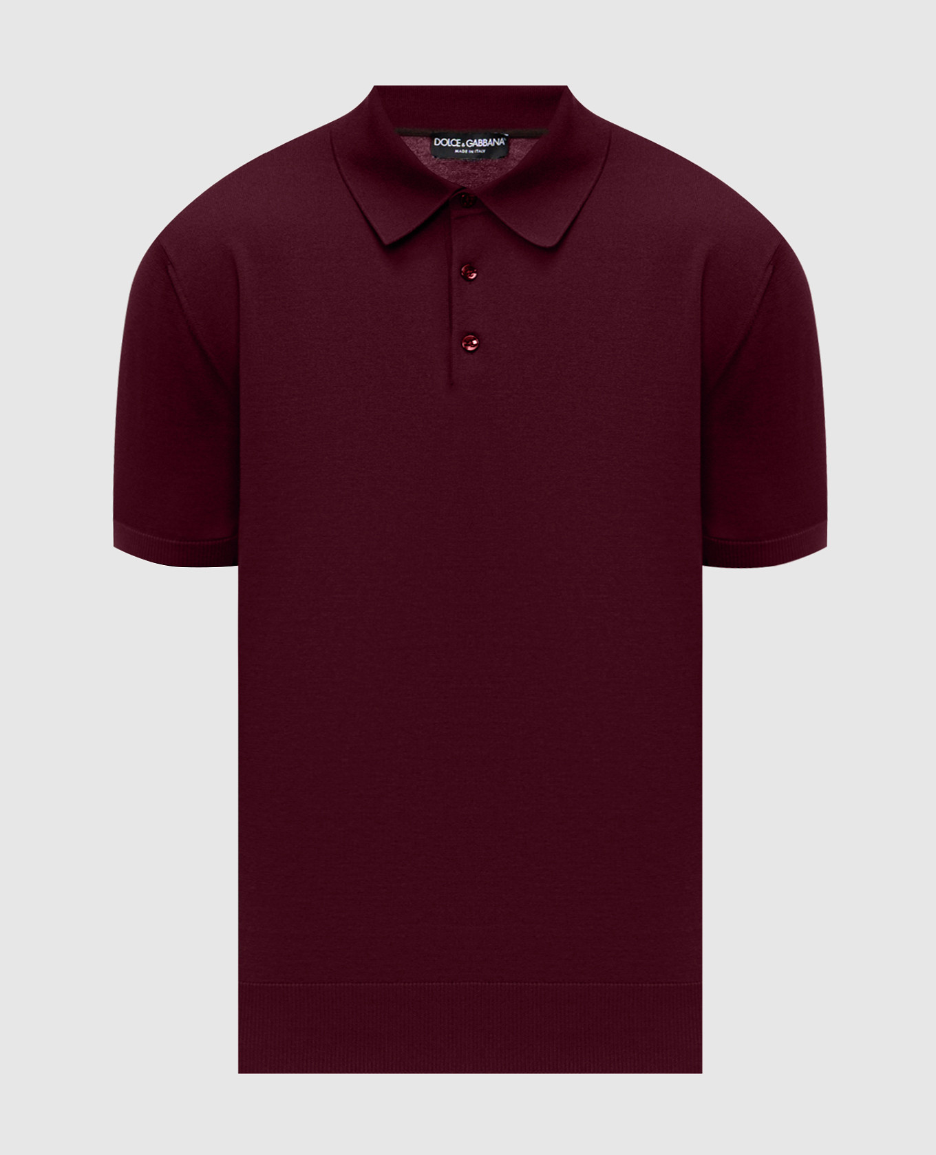 Burgundy polo Dolce&Gabbana