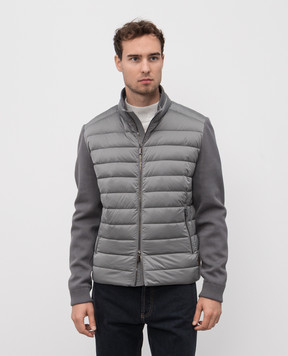 MooRER Gray down jacket CATTANEO CATTANEOS3C