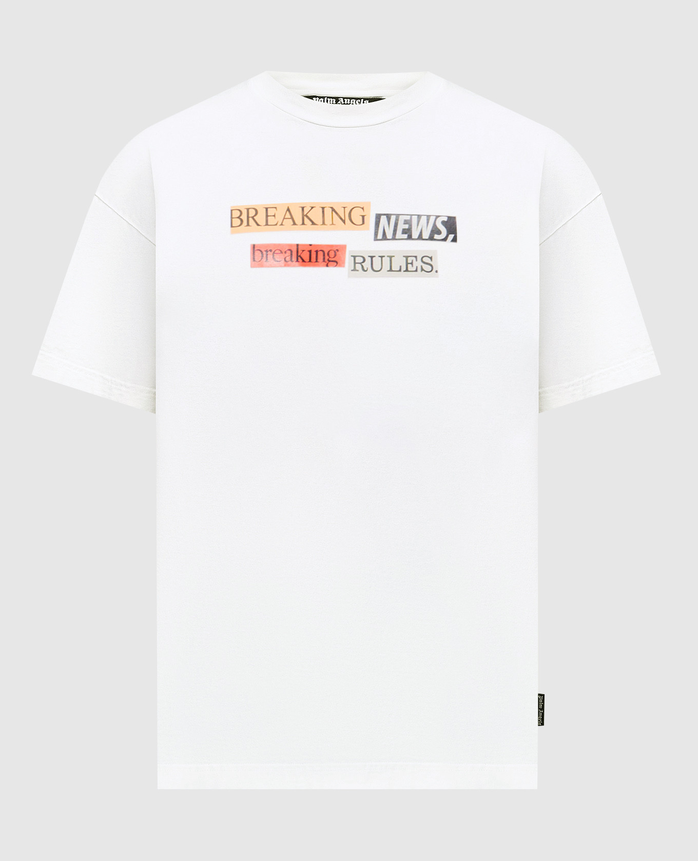 White T-shirt with print Palm Angels