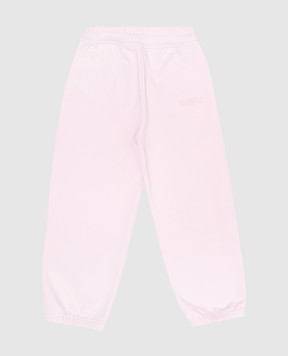 Vetements Children's pink joggers with logo embroidery KA10SP100K