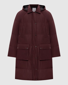 Brunello Cucinelli Burgundy down jacket MG5019946