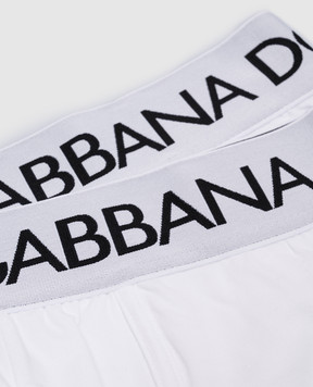 Dolce&Gabbana Set of white boxer briefs with logo M9D70JONN97
