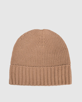 Allude Beige cashmere hat 25511224