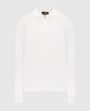 Enrico Mandelli White wool polo shirt 2K046A5646