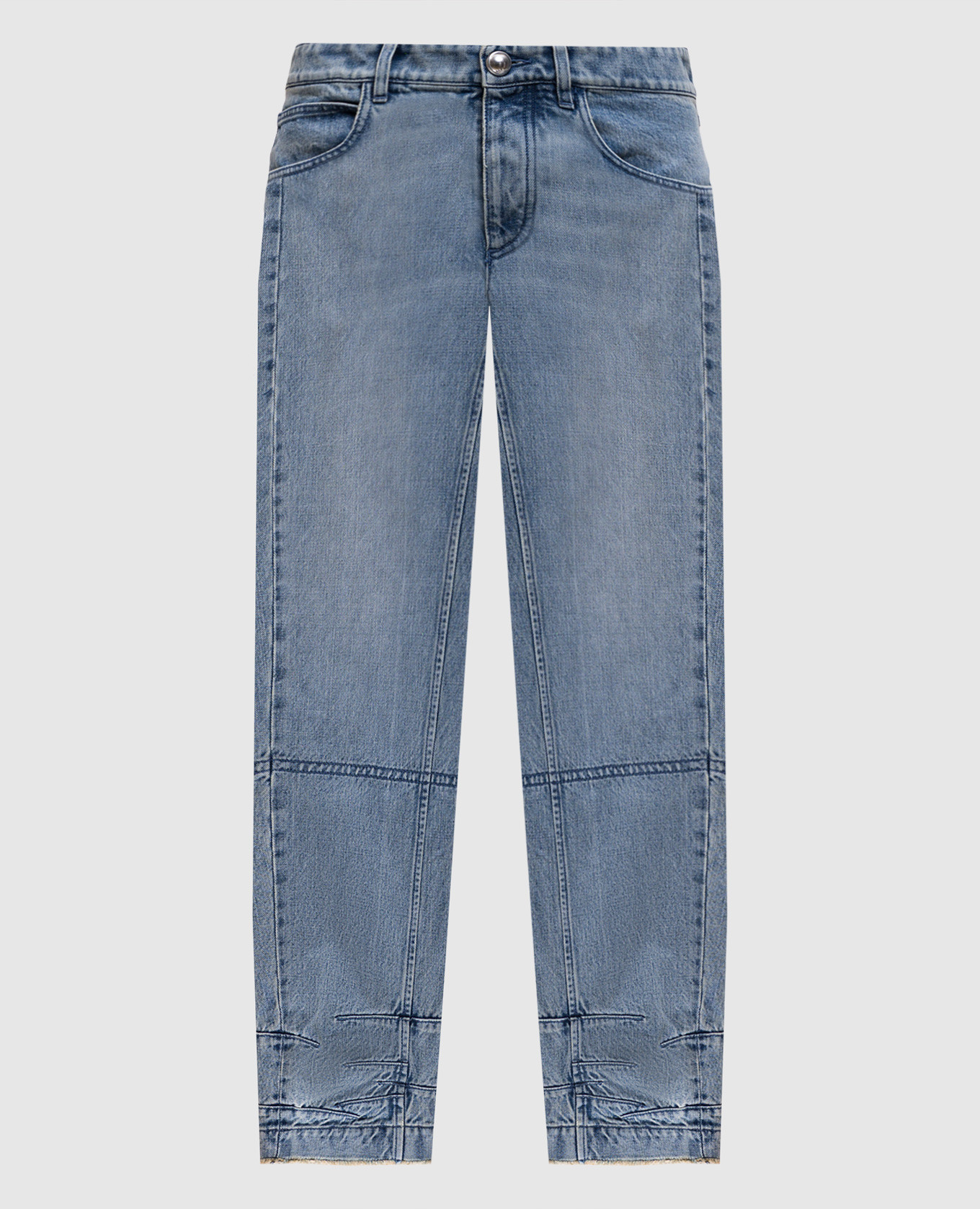 Blue jeans with a worn effect Jil Sander