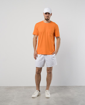 Vilebrequin Moorea white logo patch swim shorts MOOC4A00